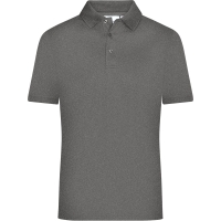 Men's Active Polo - Dark melange