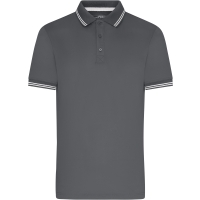 Men's Functional Polo - Graphite/white