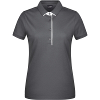 Ladies' Polo Single Stripe - Graphite/white