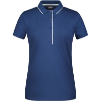 Ladies' Polo Stripe - Navy/white