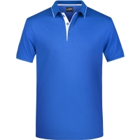 Men's Polo Stripe - Royal/white