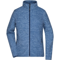 Ladies' Fleece Jacket - Blue melange/navy