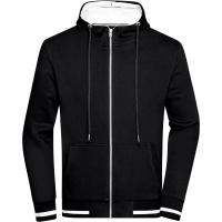 Men's Club Sweat Jacket - Black/white