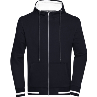 Men's Club Sweat Jacket - Navy/white