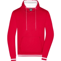 Men's Club Hoody - Red/white