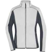 Ladies' Structure Fleece Jacket - Off white/carbon