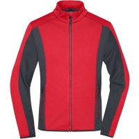 Men's Structure Fleece Jacket - Red/carbon