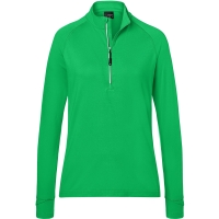 Ladies' Sports  Shirt Halfzip - Fern green