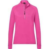 Ladies' Sports  Shirt Halfzip - Pink