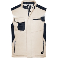 Craftsmen Softshell Vest - STRONG - - Stone/black