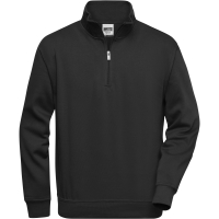 Workwear Half Zip Sweat - Black