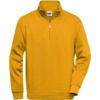 Workwear Half Zip Sweat - Gold yellow