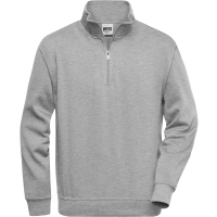 Workwear Half Zip Sweat - Grey heather