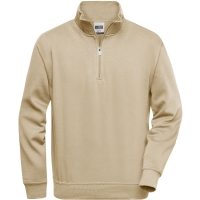 Workwear Half Zip Sweat - Stone