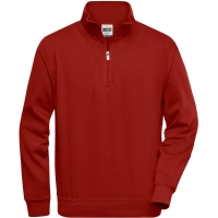 Workwear Half Zip Sweat - Wine