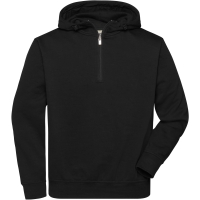 BIO Workwear-Half Zip Hoody - Black