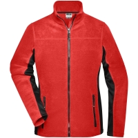 Ladies' Workwear Fleece Jacket - STRONG - - Red/black