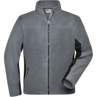 Men's Workwear Fleece Jacket - STRONG - - Carbon/black