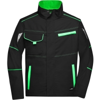 Workwear Jacket - COLOR - - Black/lime green