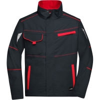 Workwear Jacket - COLOR - - Carbon/red