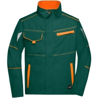 Workwear Jacket - COLOR - - Dark green/orange