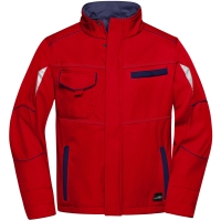 Workwear Softshell Jacket - COLOR - - Red/navy