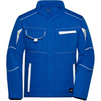 Workwear Softshell Padded Jacket - COLOR - - Royal/white