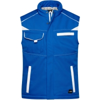 Workwear Softshell Padded Vest - COLOR - - Royal/white