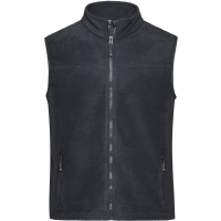 Men's Workwear Fleece Vest - STRONG - - Carbon/black