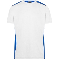 Men's Workwear T-Shirt - COLOR - - White/royal