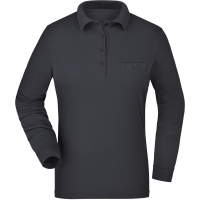 Ladies' Workwear Polo Pocket Longsleeve - Carbon