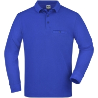 Men's Workwear Polo Pocket Longsleeve - Royal