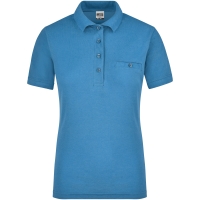 Ladies' Workwear Polo Pocket - Aqua