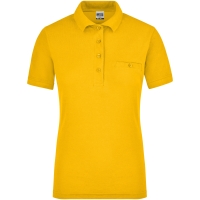 Ladies' Workwear Polo Pocket - Gold yellow