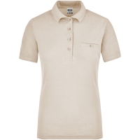 Ladies' Workwear Polo Pocket - Stone