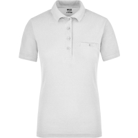 Ladies' Workwear Polo Pocket - White