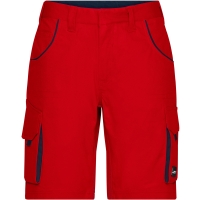 Workwear Bermudas - COLOR - - Red/navy