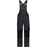 Workwear Pants with Bib - SOLID - - Carbon