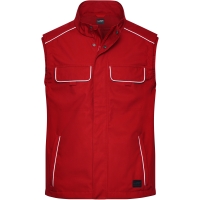 Workwear Softshell Light Vest - SOLID - - Red