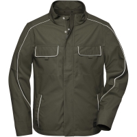 Workwear Softshell Light Jacket - SOLID - - Olive