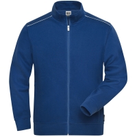 Men's Workwear Sweat-Jacket - SOLID - - Dark royal