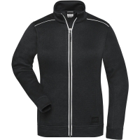 Ladies' Knitted Workwear Fleece Jacket - SOLID - - Black/black
