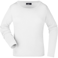 Ladies' Shirt Long-Sleeved Medium - White
