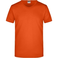 Men's Slim Fit V-T - Dark orange