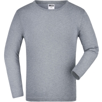 Junior Shirt Long-Sleeved Medium - Grey heather