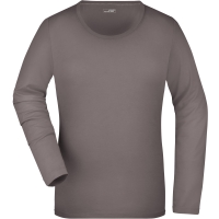 Ladies' Stretch Shirt Long-Sleeved - Charcoal