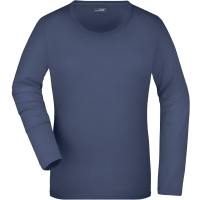 Ladies' Stretch Shirt Long-Sleeved - Navy