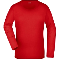 Ladies' Stretch Shirt Long-Sleeved - Red