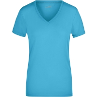 Ladies' Stretch V-T - Turquoise