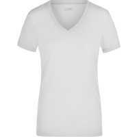 Ladies' Stretch V-T - White